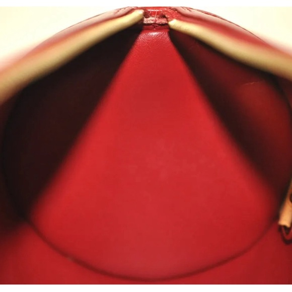 Louis Vuitton Vernis Bedford Hand Bag Purse Red Satchel Authentic - Picture 4 of 17